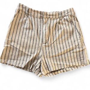 Love Tree Tan and Brown Striped Shorts